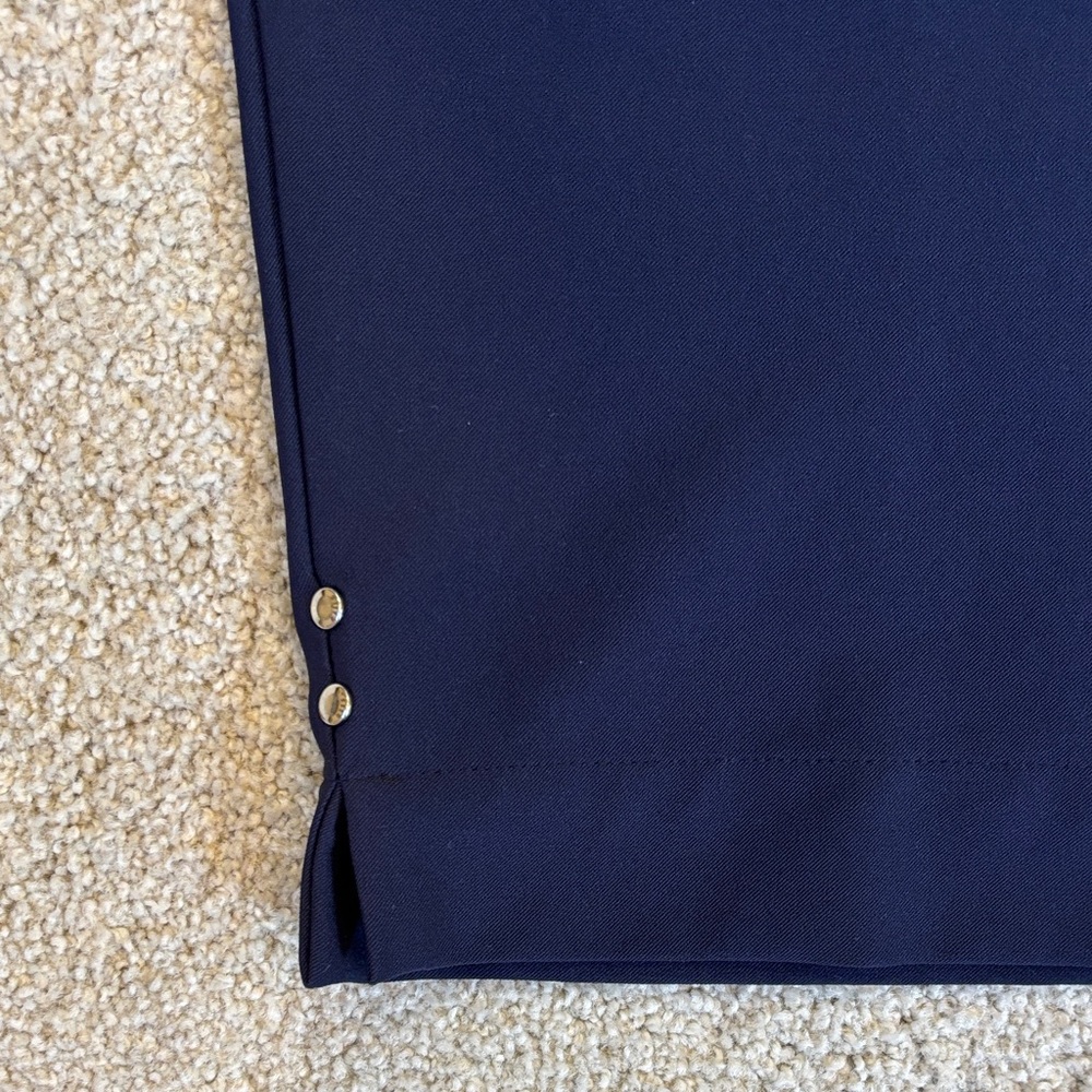 Tail Women's Dark Blue Capris with Button Accents - Picture 4 of 9
